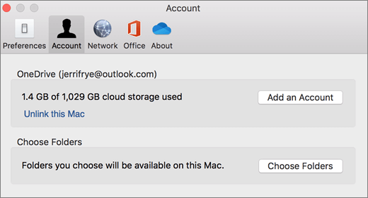 onedrive for business mac loading